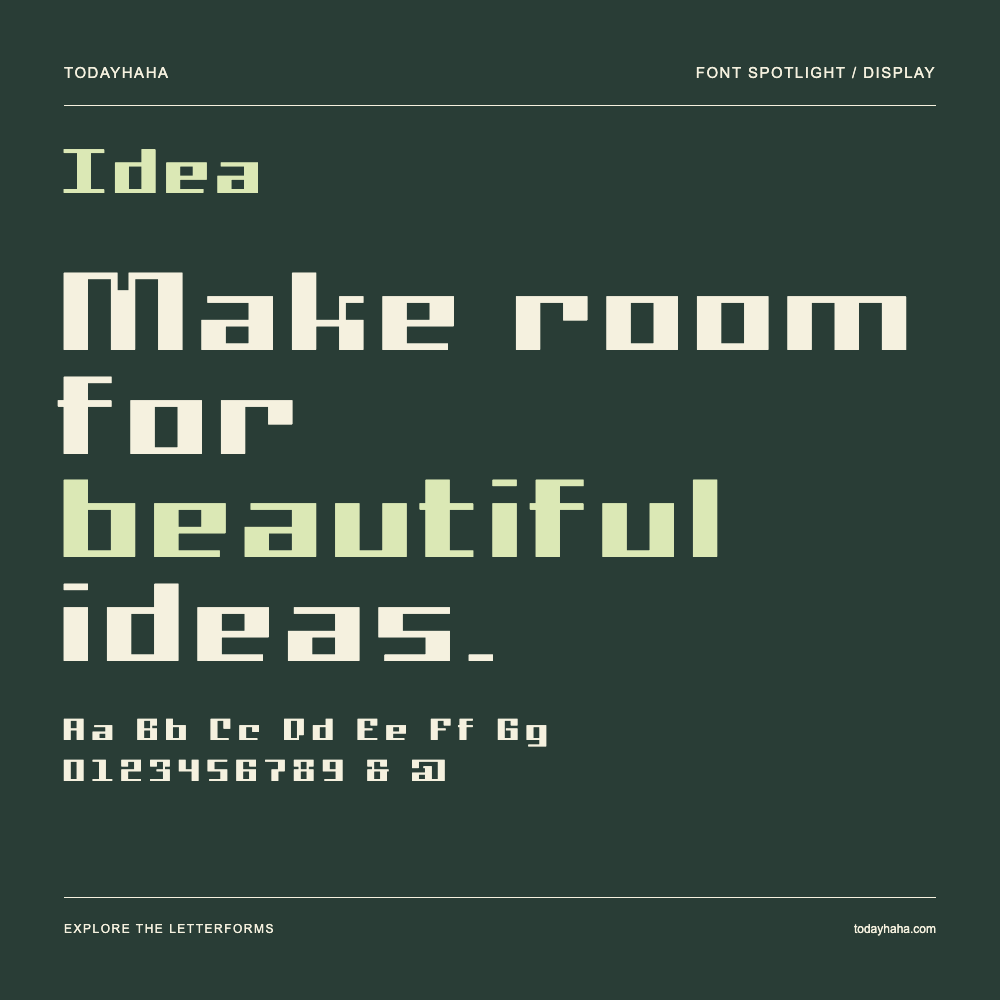 Idea — Typografieposter mit Beispieltext
