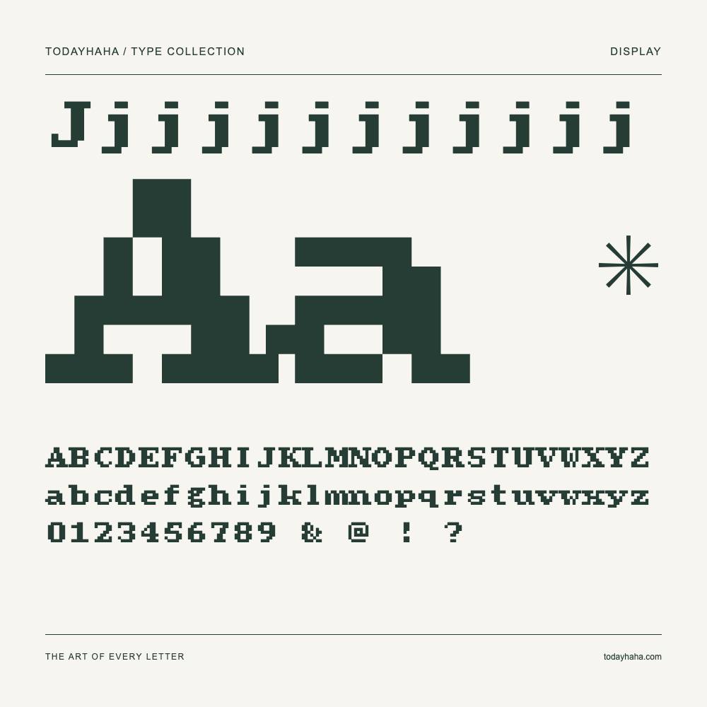 Jjjjjjjjjjjj — Schriftmuster mit Großbuchstaben, Kleinbuchstaben und Ziffern