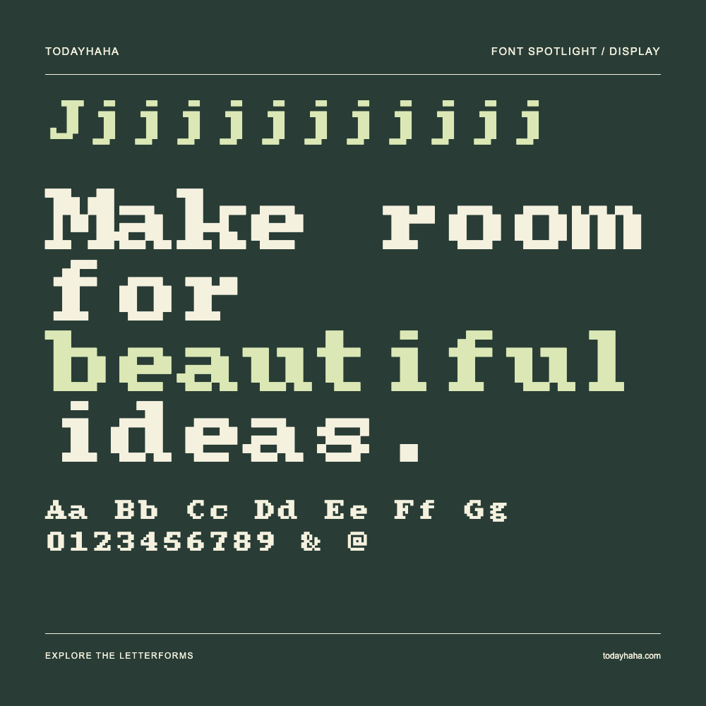Jjjjjjjjjjjj — Typografieposter mit Beispieltext
