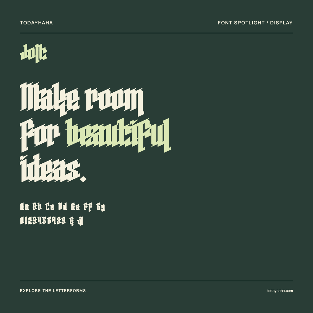 Jolt — Typography poster with sample text