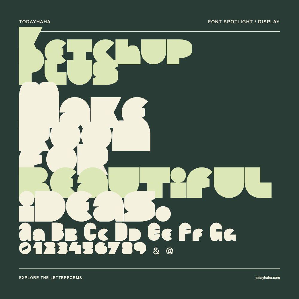 Ketchup Plus — Typography poster with sample text