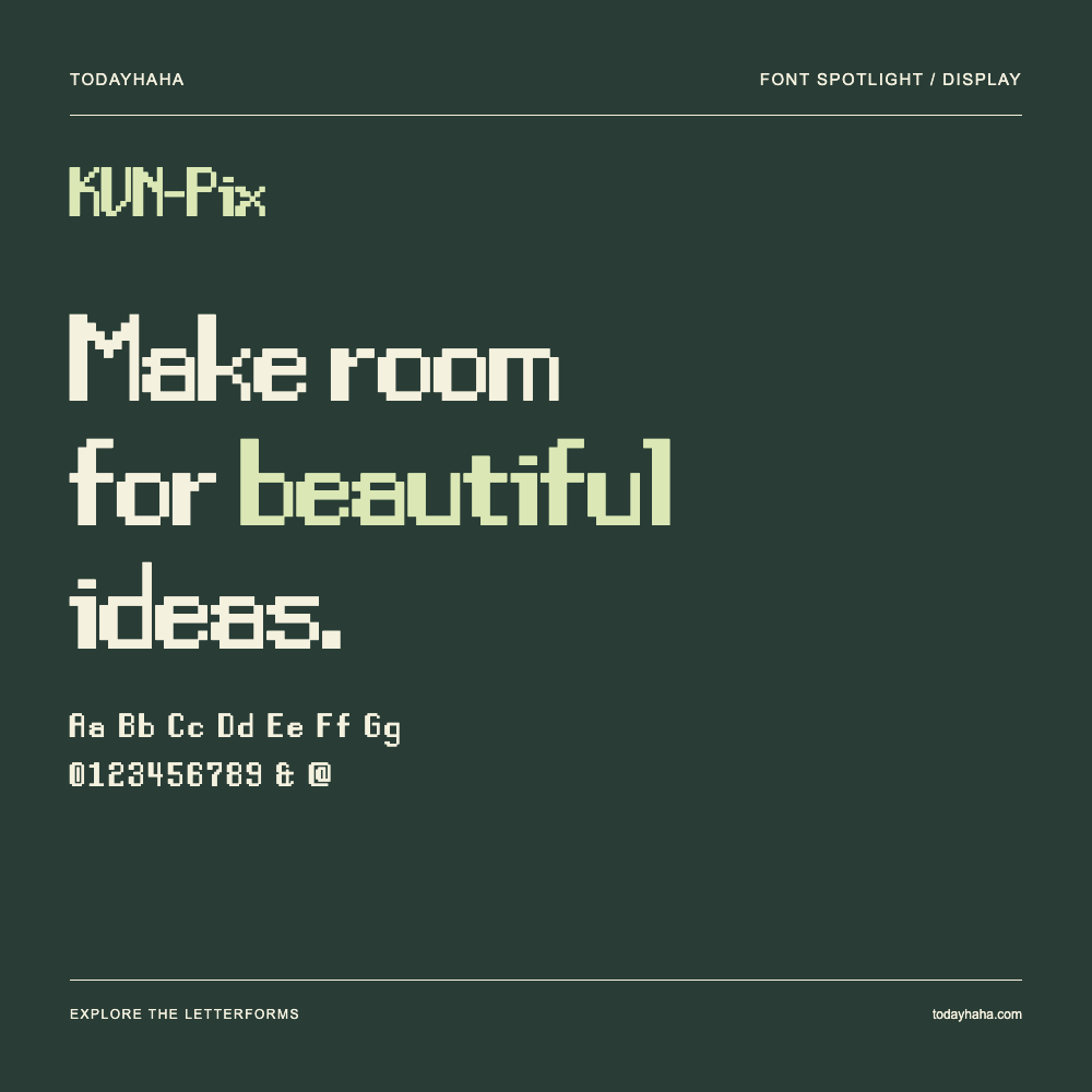 KVN-Pix — Typografieposter mit Beispieltext