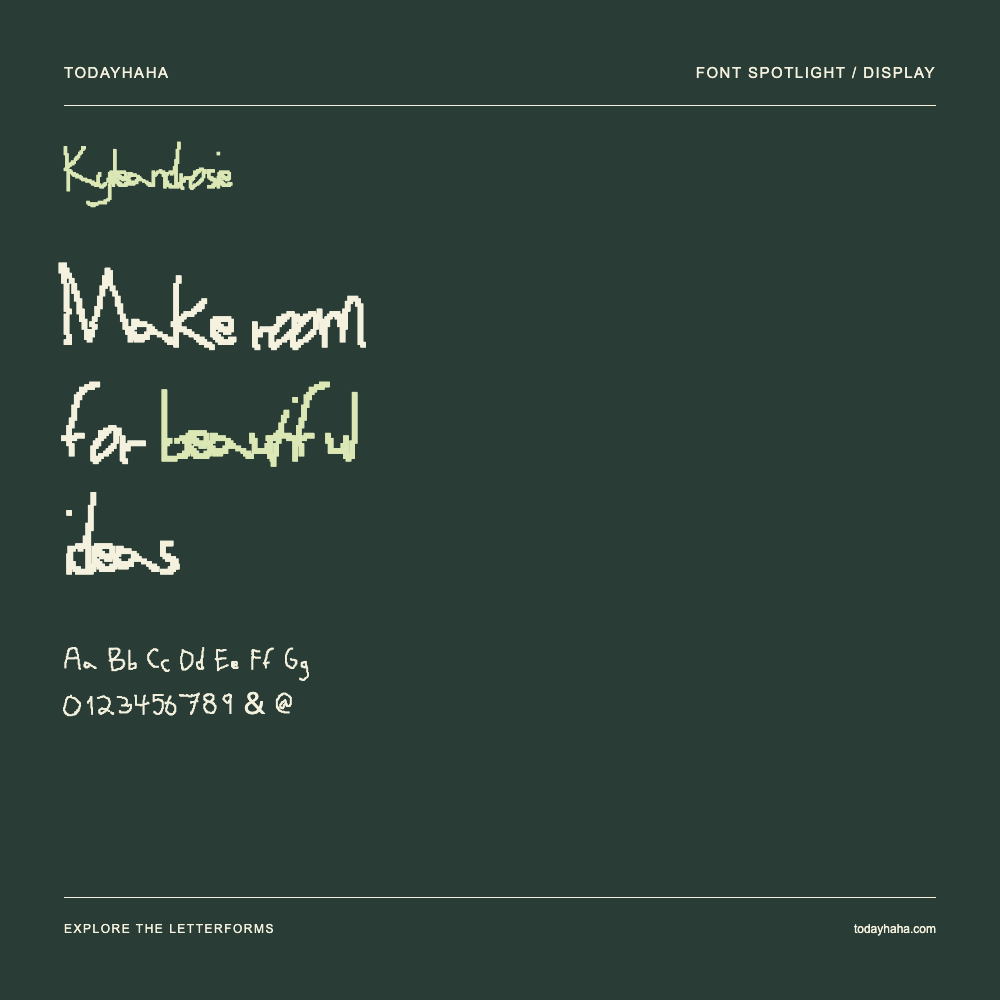 Kyleandrosie — Typography poster with sample text