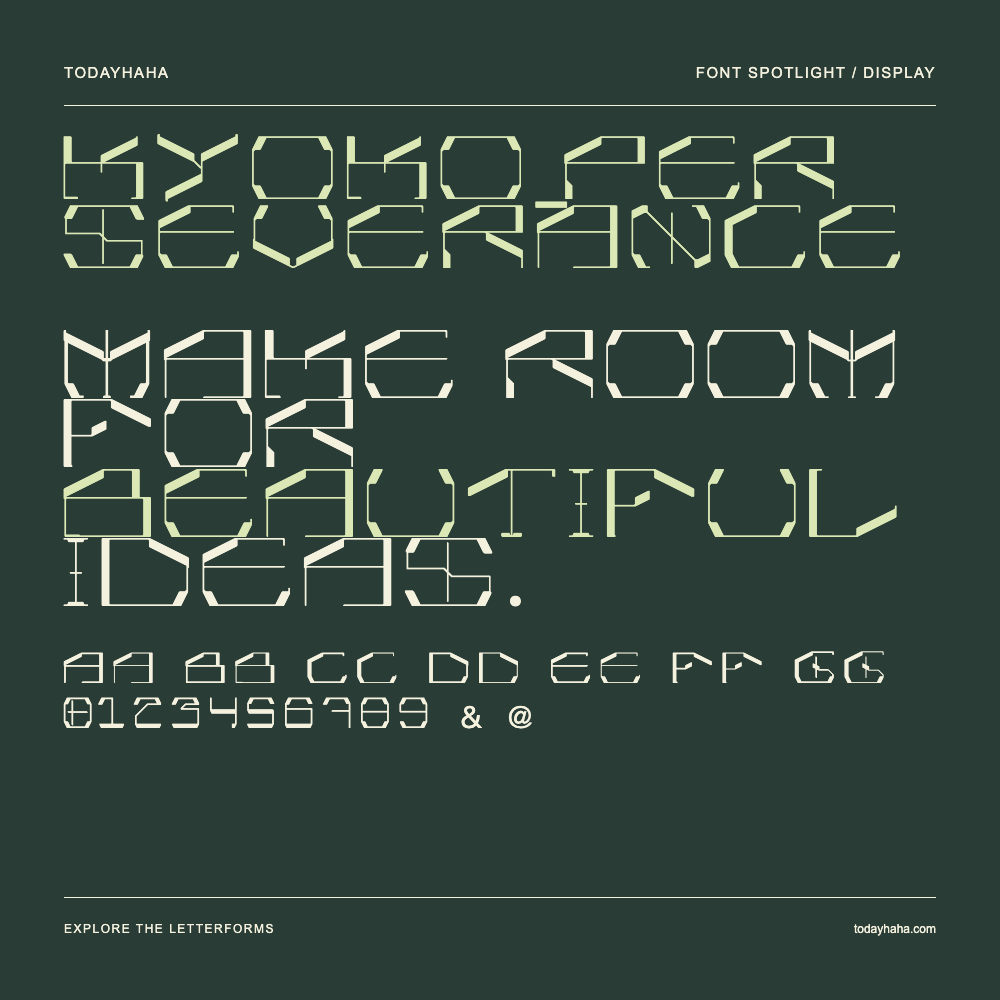 kyoko_perseverance — Typografieposter mit Beispieltext