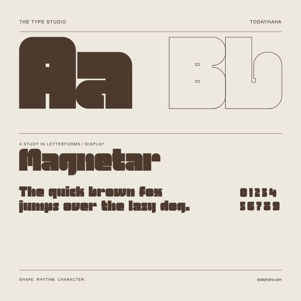 Magnetar — Studio delle lettere con frase e numeri