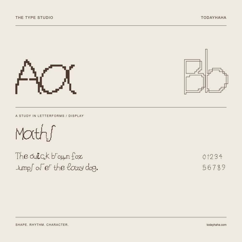 Maths — Studio delle lettere con frase e numeri