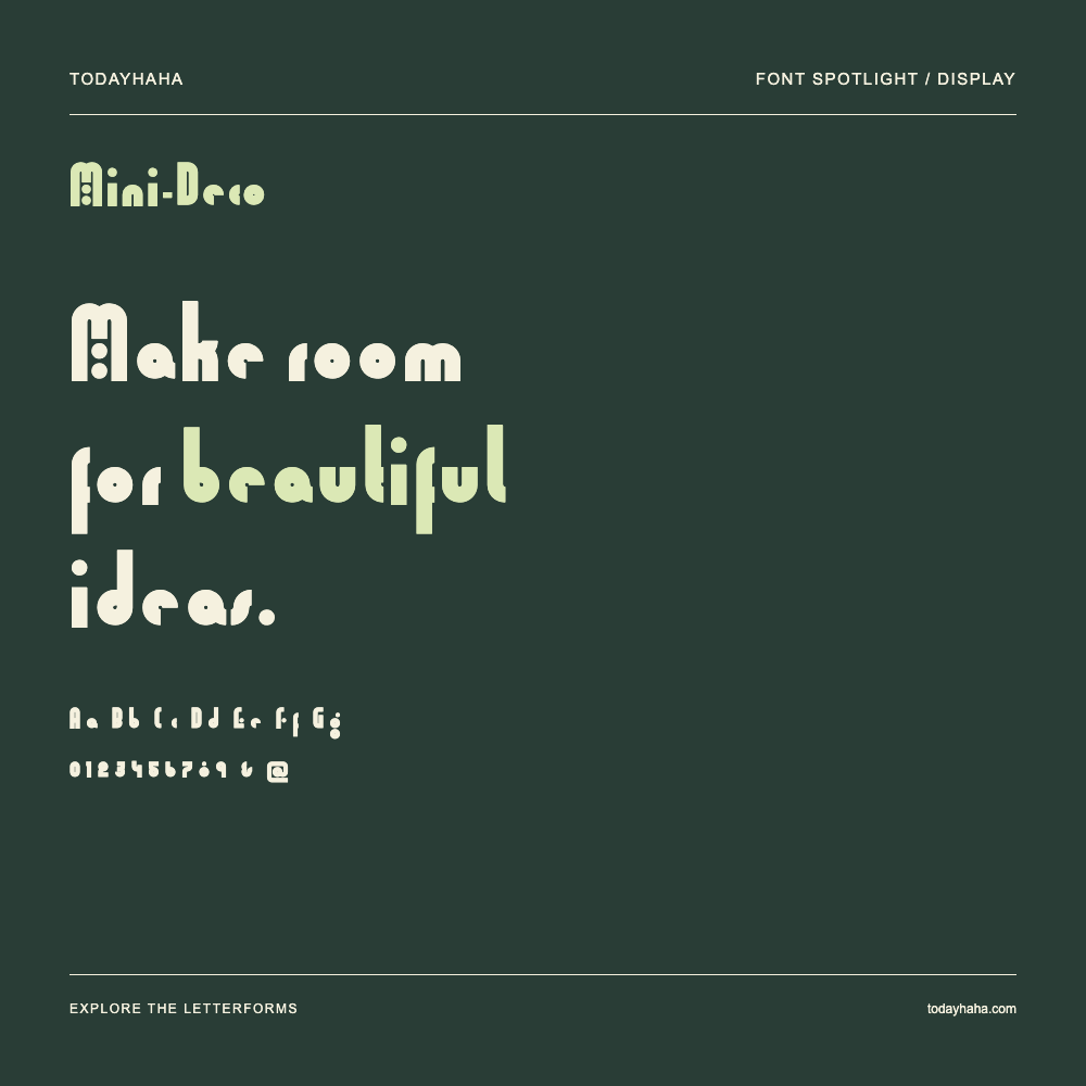 Mini-Deco — Typografieposter mit Beispieltext