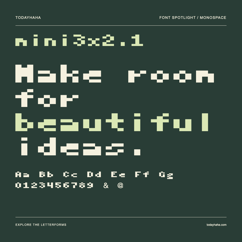 mini3x2.1 — Typografieposter mit Beispieltext