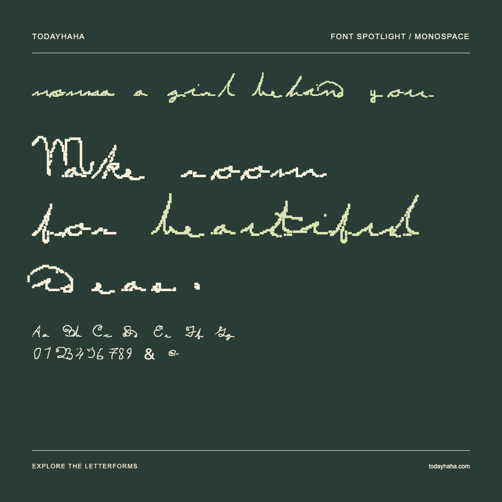 momma a girl behind you — Typografieposter mit Beispieltext