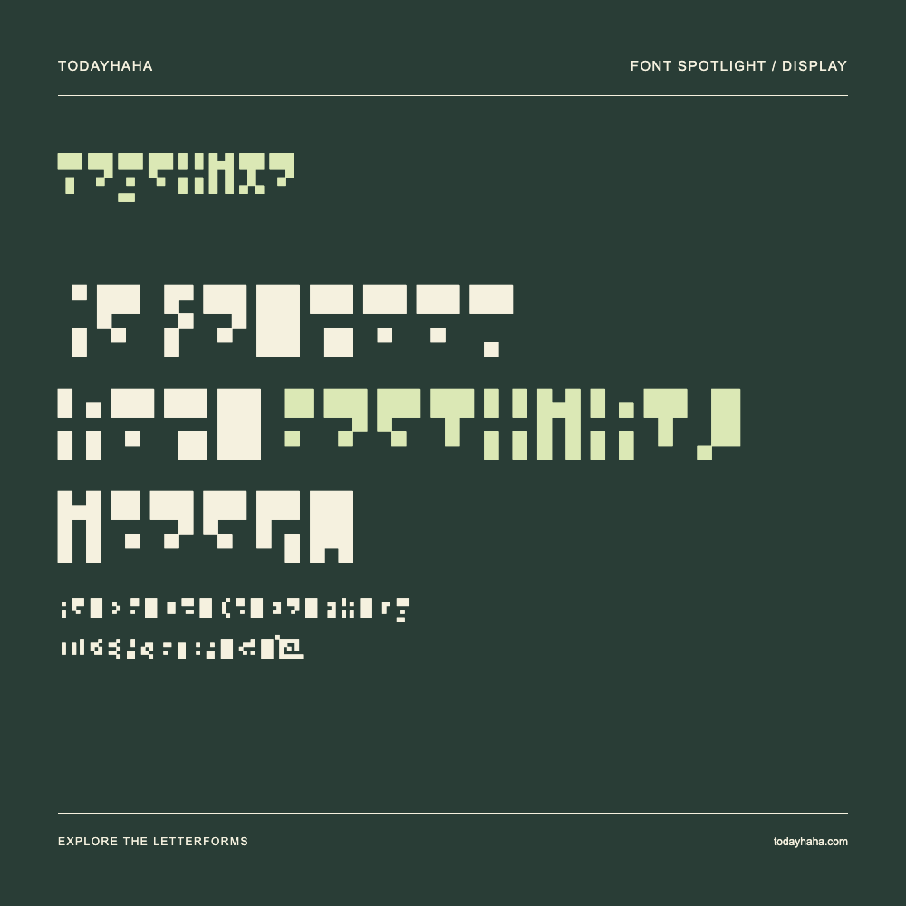 negative — Typography poster with sample text