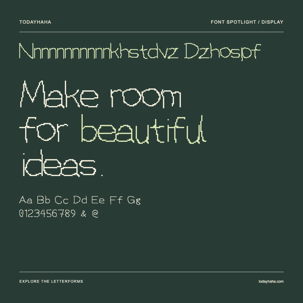 Nnnnnnnnnnnkhstdvz Dzhospf — Poster tipografico con testo di esempio