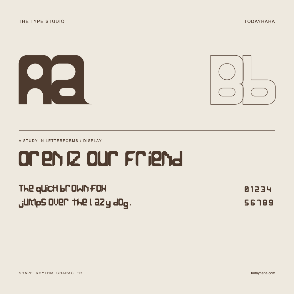 Oren Iz Our Friend — Buchstabenstudie mit Beispielsatz und Ziffern