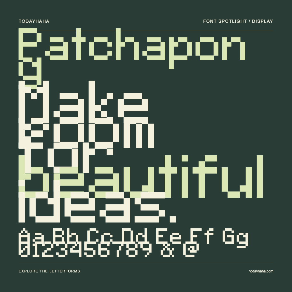 Patchapong — Typografieposter mit Beispieltext