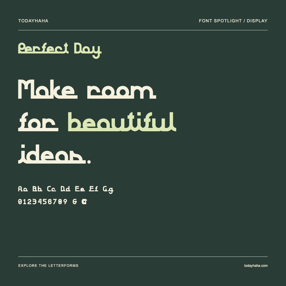Perfect Day — Typografieposter mit Beispieltext