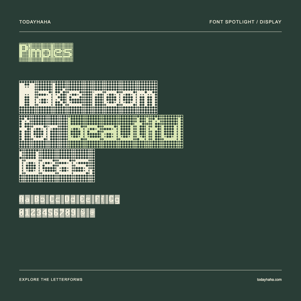 Pimples — Typografieposter mit Beispieltext