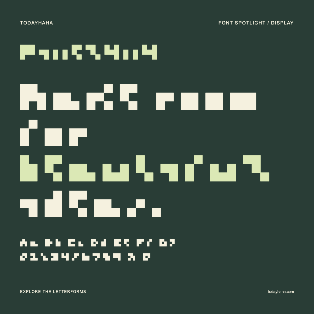 Pixel4x4 — Typography poster with sample text