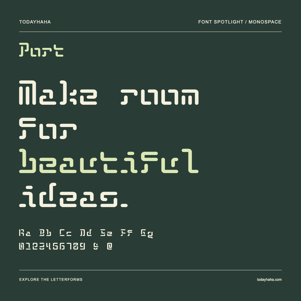 Port — Typography poster with sample text