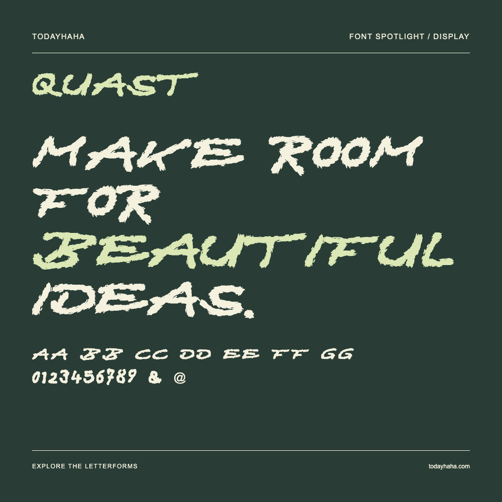 Quast — Typography poster with sample text