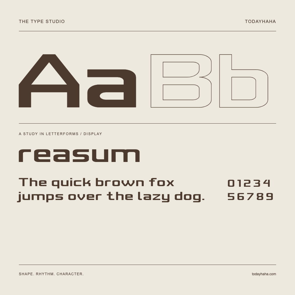 reasum — Estudio de letras con una frase y números