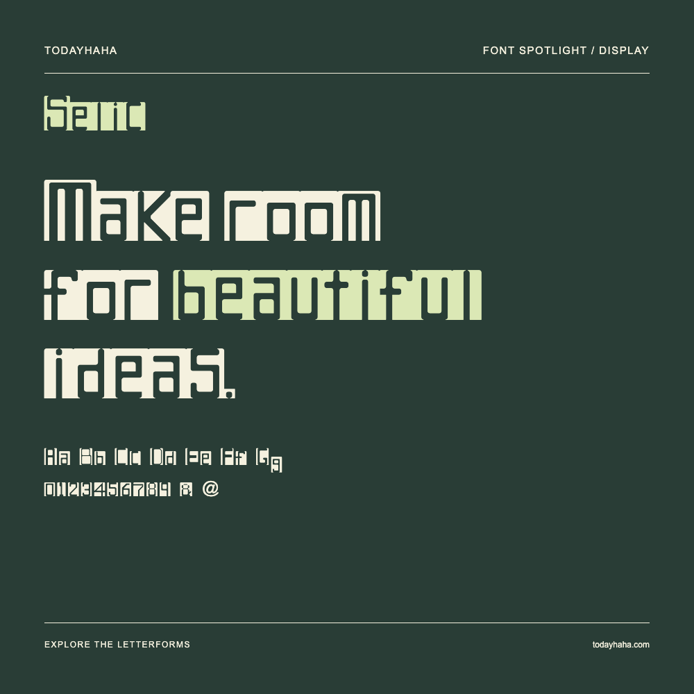 Selic — Typography poster with sample text