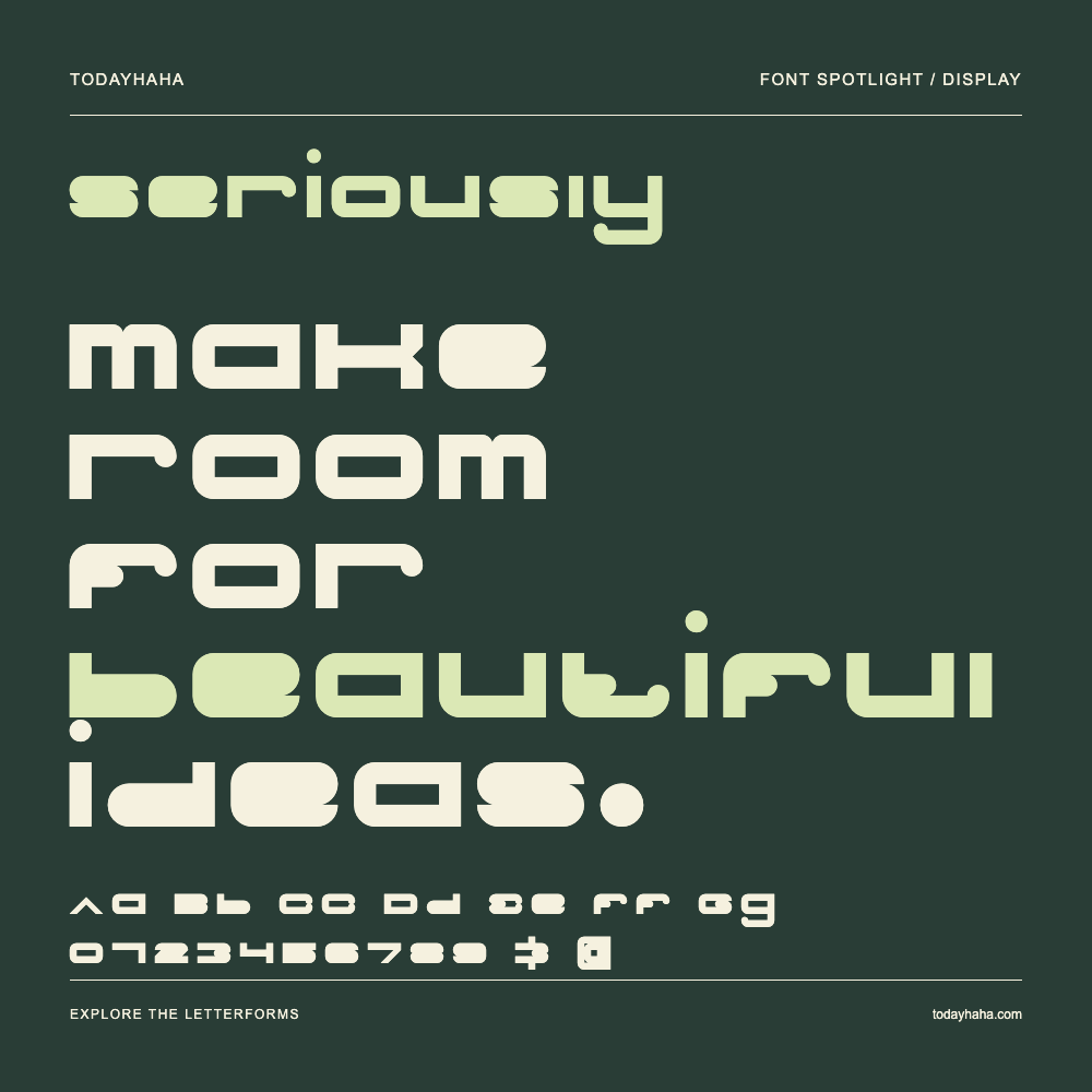 Seriously — Póster tipográfico con texto de muestra