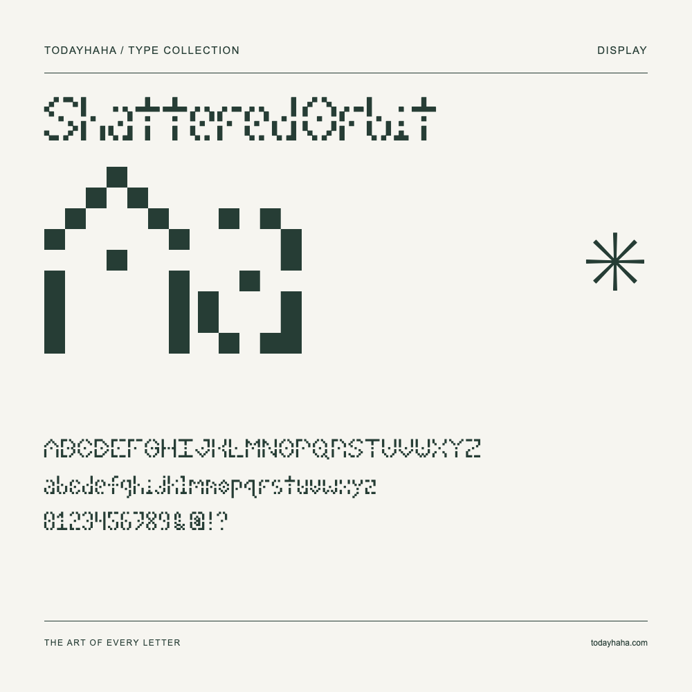 Shattered Orbit — Campione con lettere maiuscole, minuscole e numeri