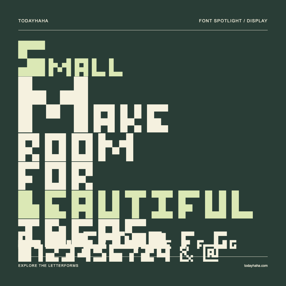 Small — Poster tipografico con testo di esempio