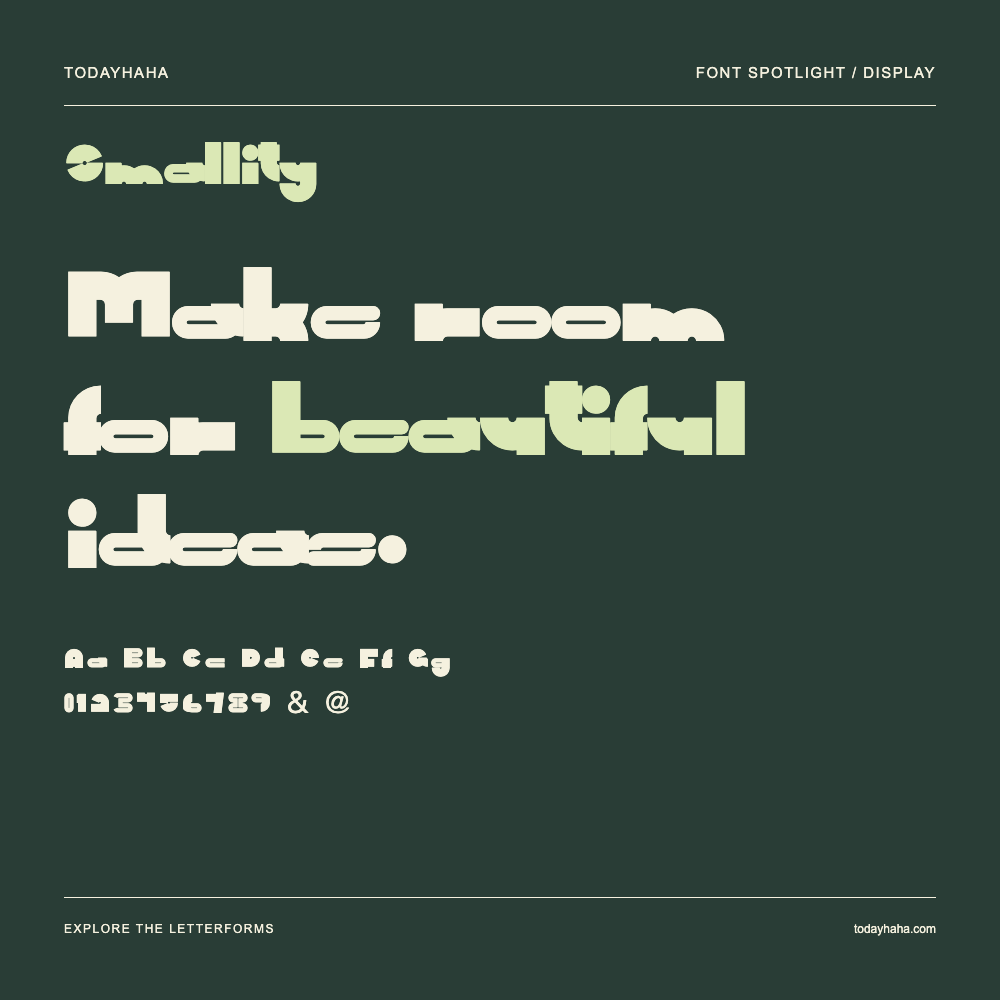 Smallity — Typografieposter mit Beispieltext
