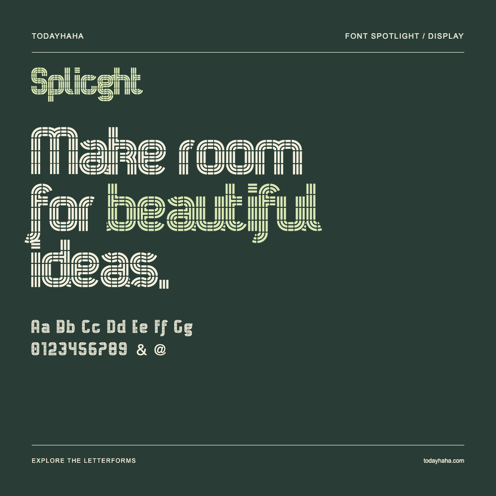 Splicght — Typografieposter mit Beispieltext