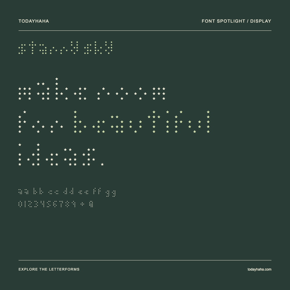 starry sky — Typography poster with sample text