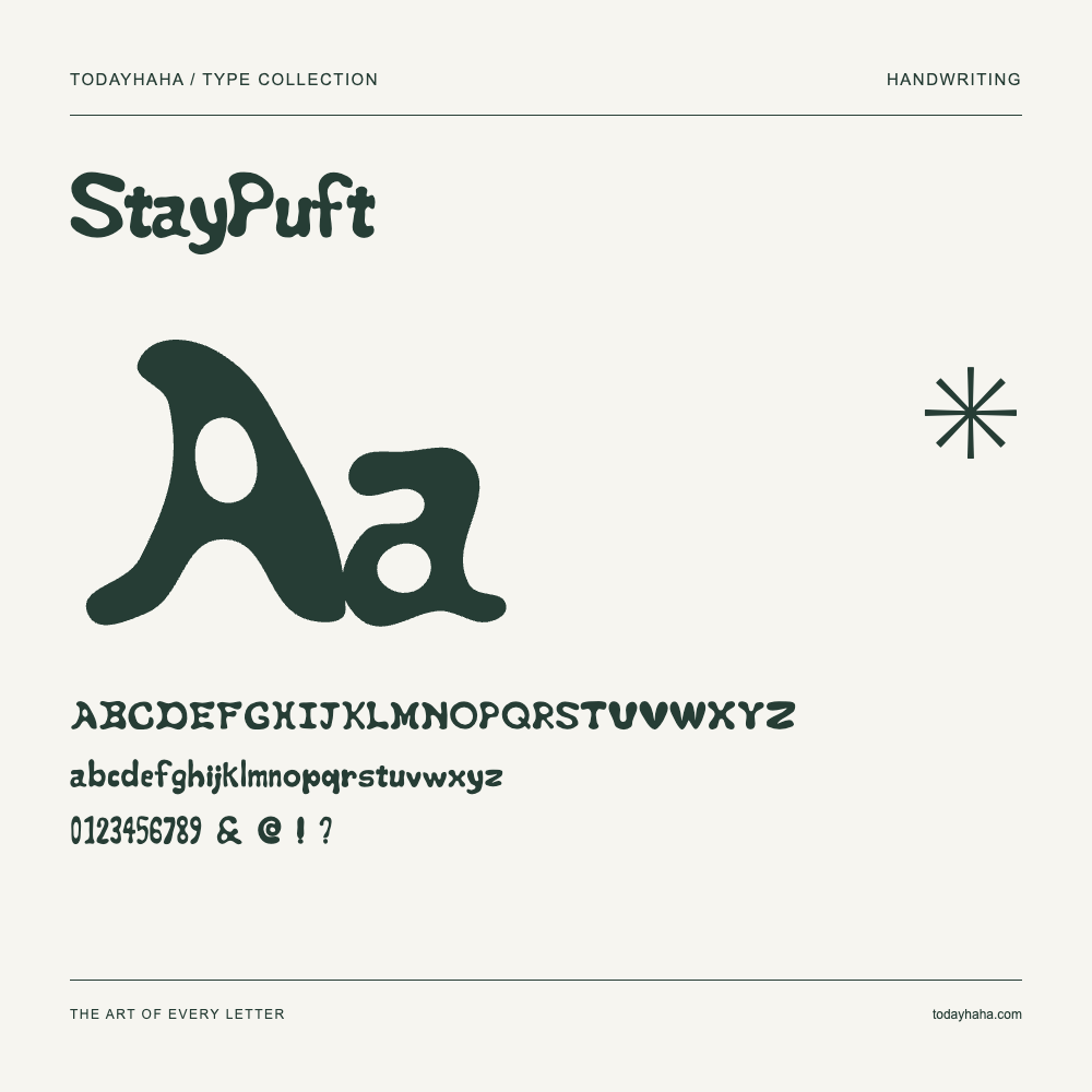StayPuft — Campione con lettere maiuscole, minuscole e numeri
