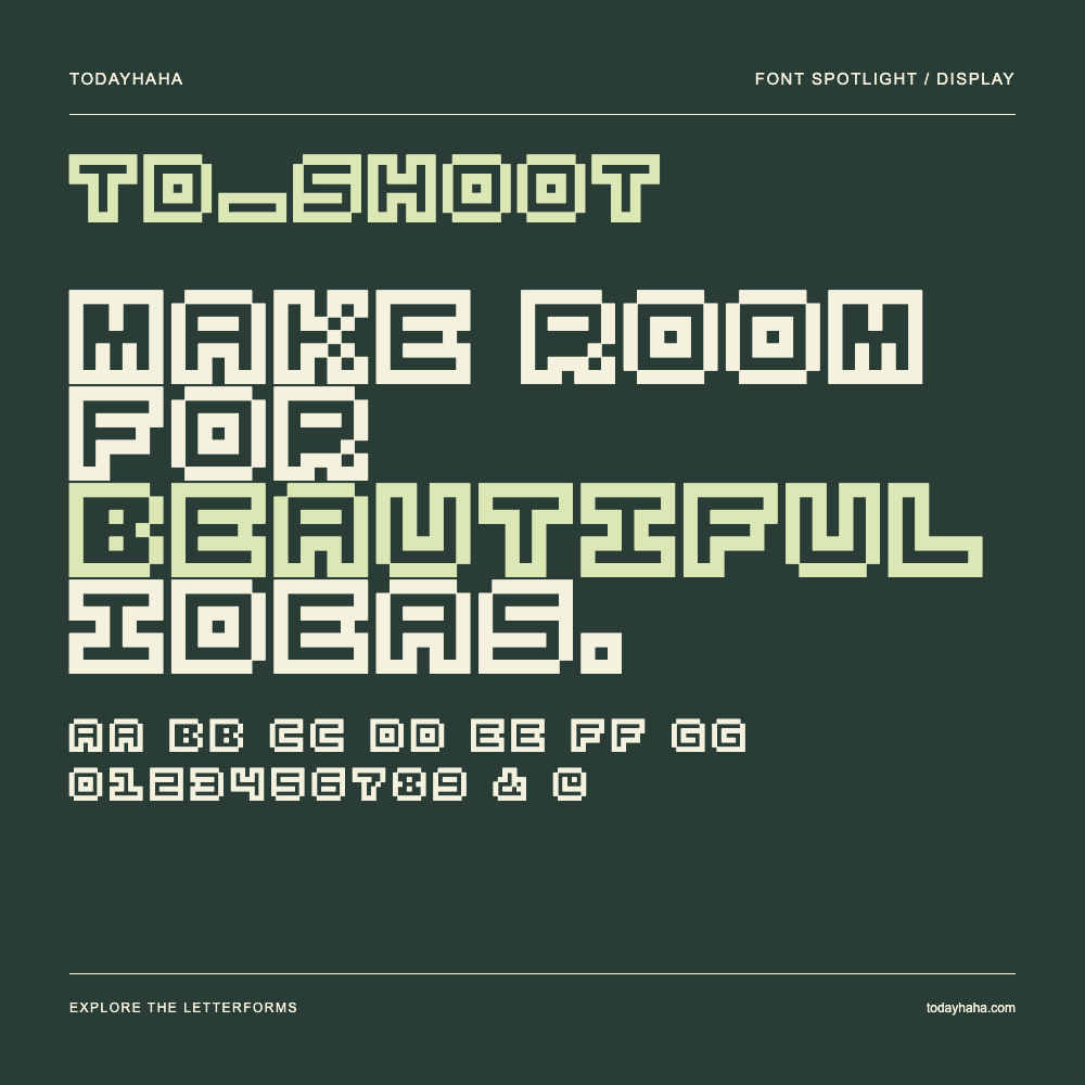 td_shoot — Typografieposter mit Beispieltext