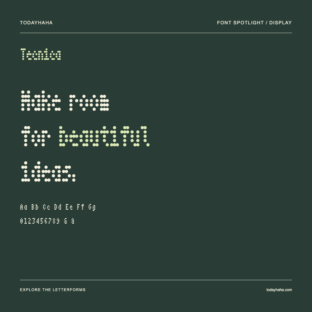 Tecnica — Typografieposter mit Beispieltext