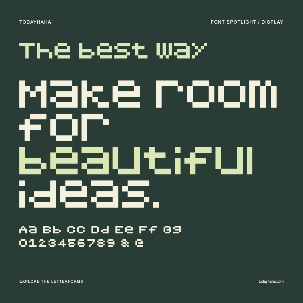 The best way — Affiche typographique avec exemple de texte