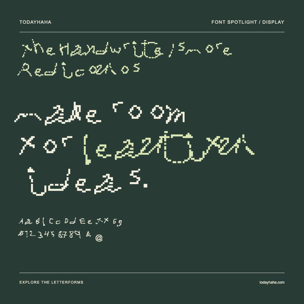 The Handwrite Is More Redicoulos — Póster tipográfico con texto de muestra