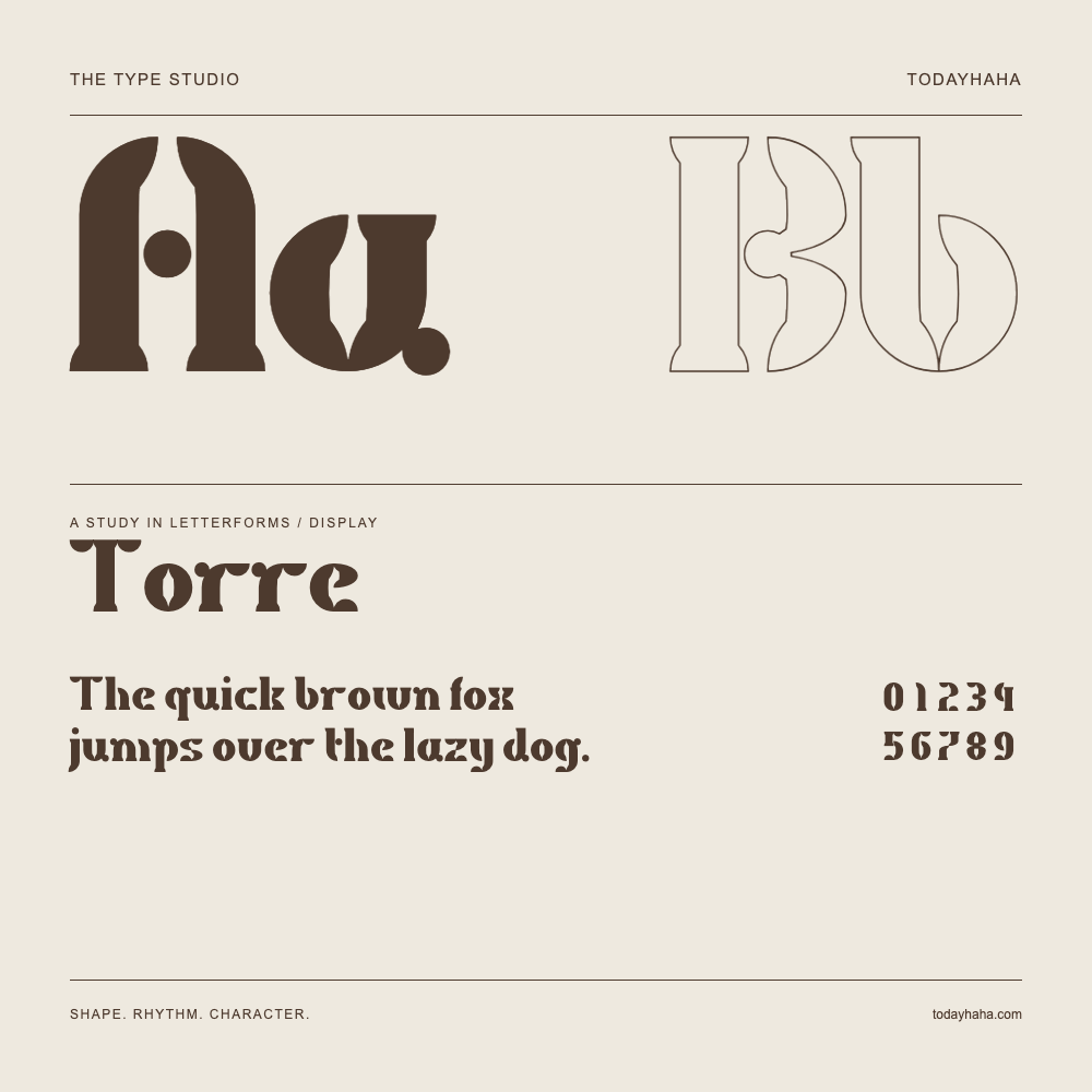 Torre — Étude des lettres avec une phrase et des chiffres