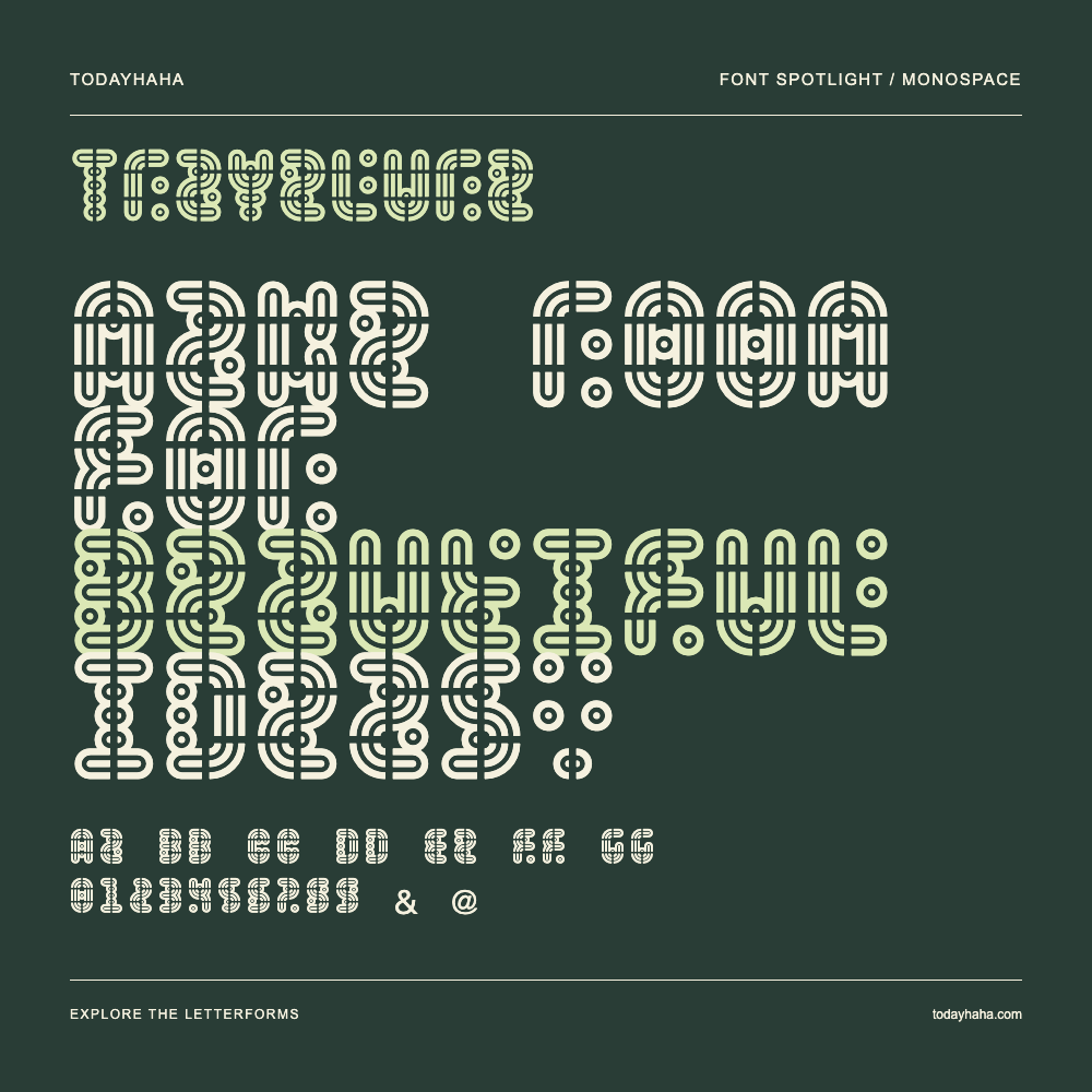 Travelure — Affiche typographique avec exemple de texte