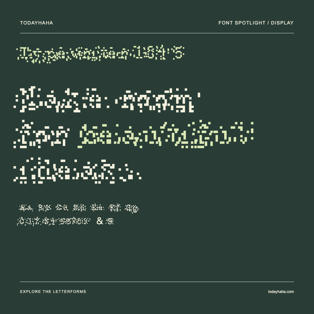 Typewriter 1845 — Typografieposter mit Beispieltext