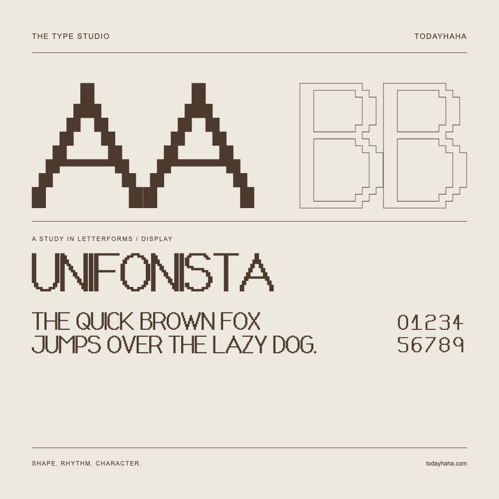 Unifonista — Estudio de letras con una frase y números