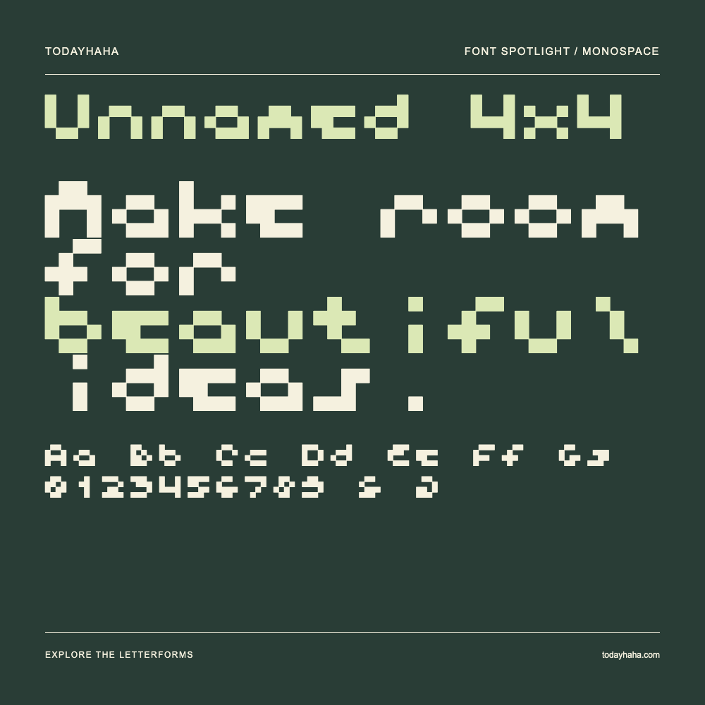 Unnamed 4x4 — Typography poster with sample text