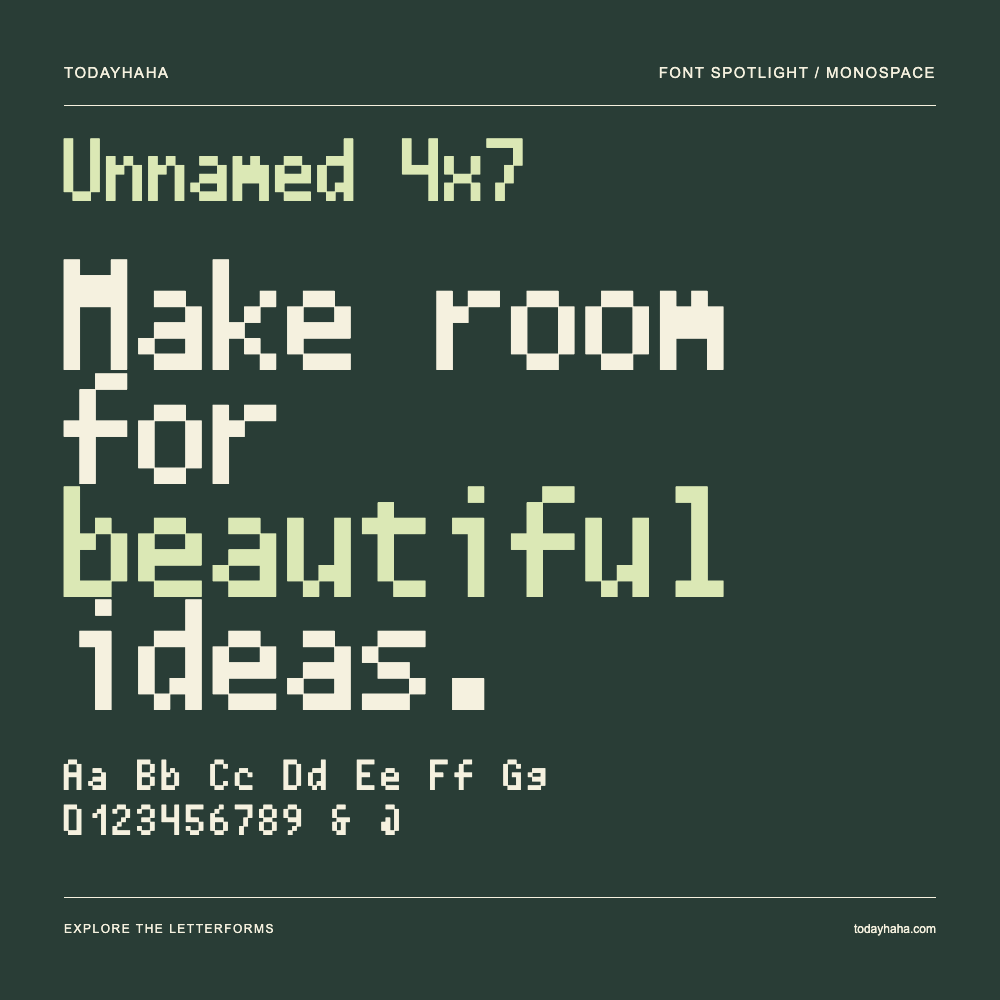 Unnamed 4x7 — Typografieposter mit Beispieltext