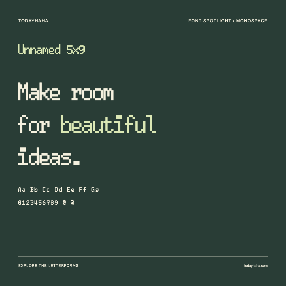 Unnamed 5x9 — Typography poster with sample text