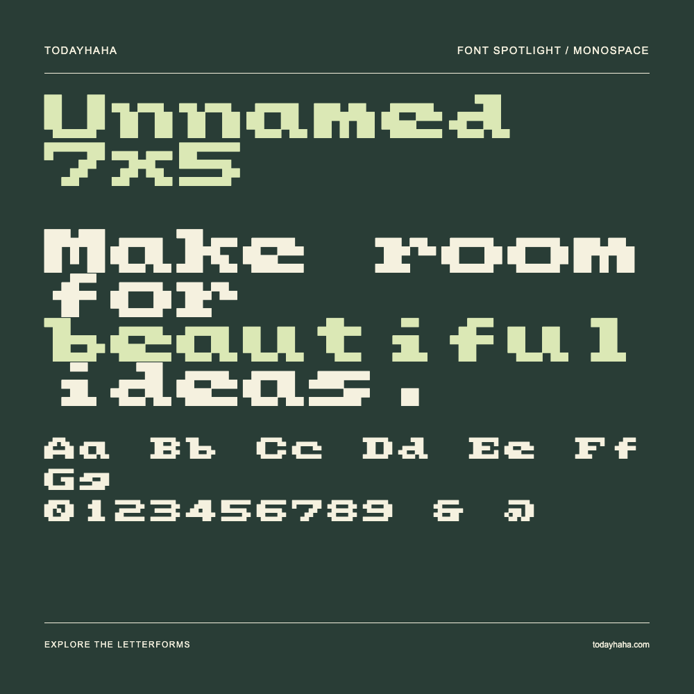 Unnamed 7x5 — Póster tipográfico con texto de muestra