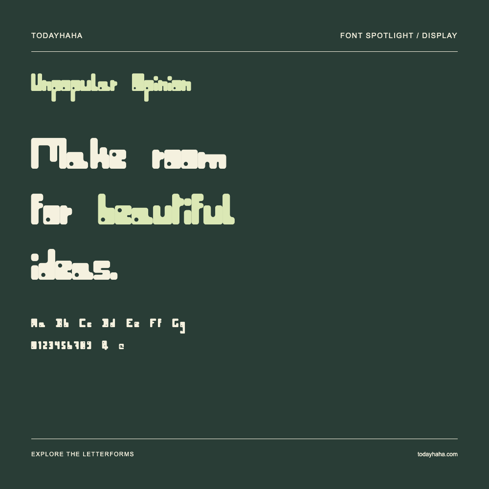 Unpopular Opinion — Typography poster with sample text