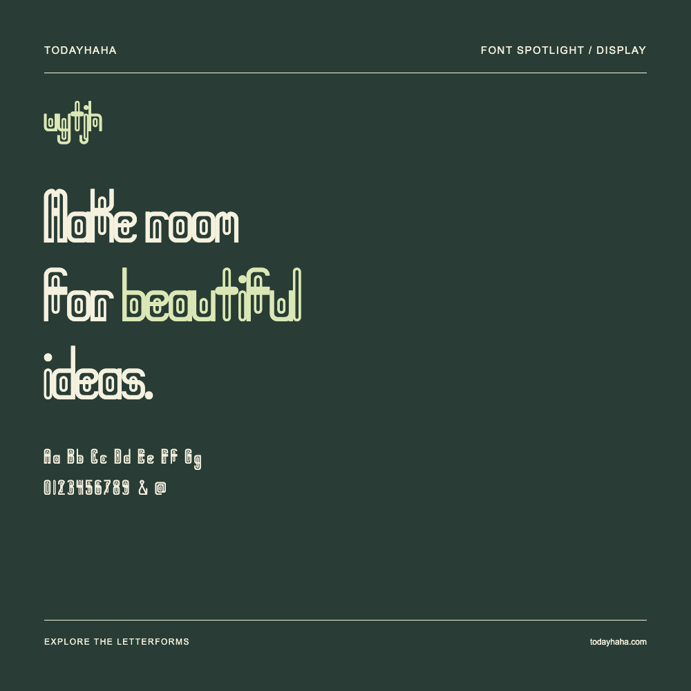 uytjh — Typography poster with sample text