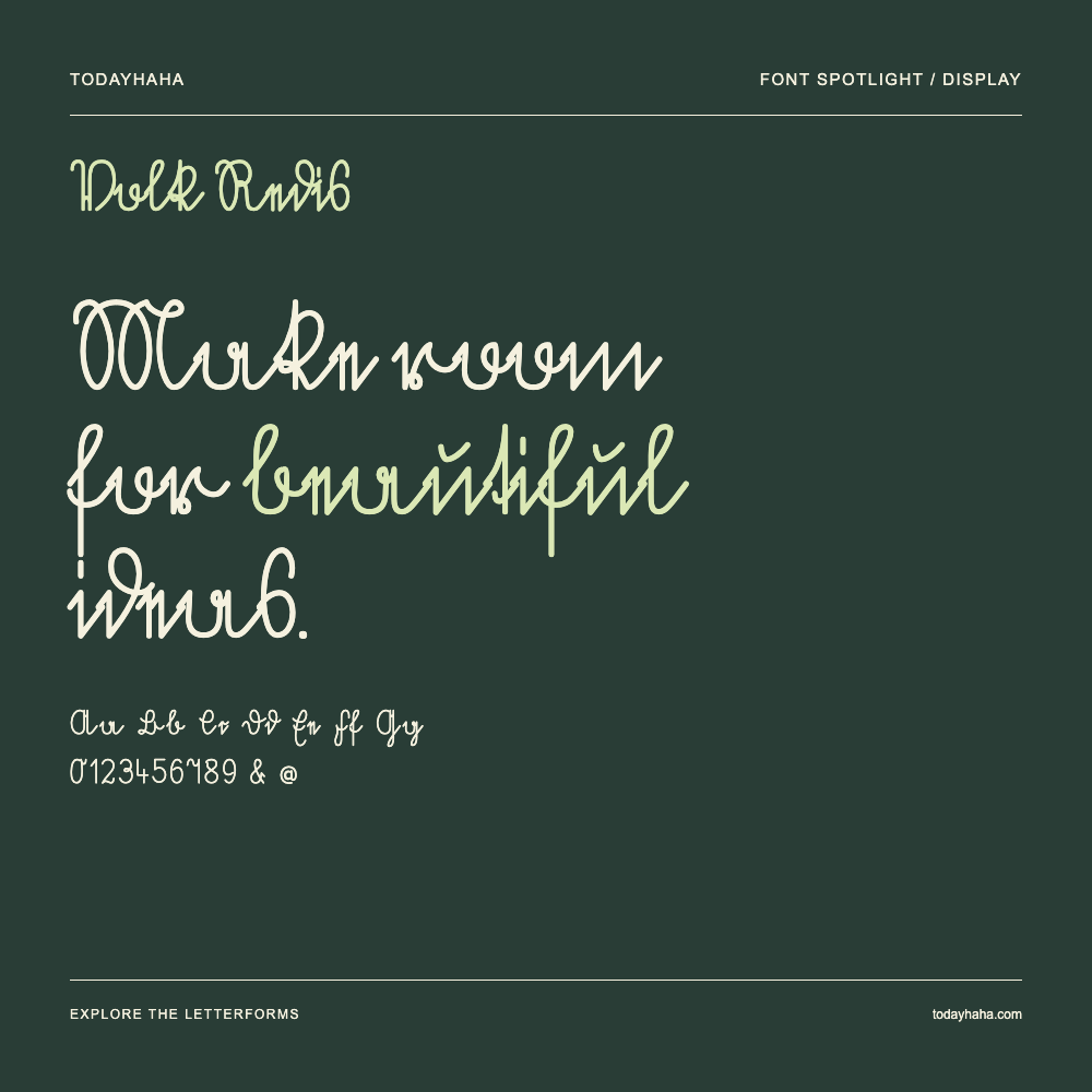 Volk Redis — Typografieposter mit Beispieltext