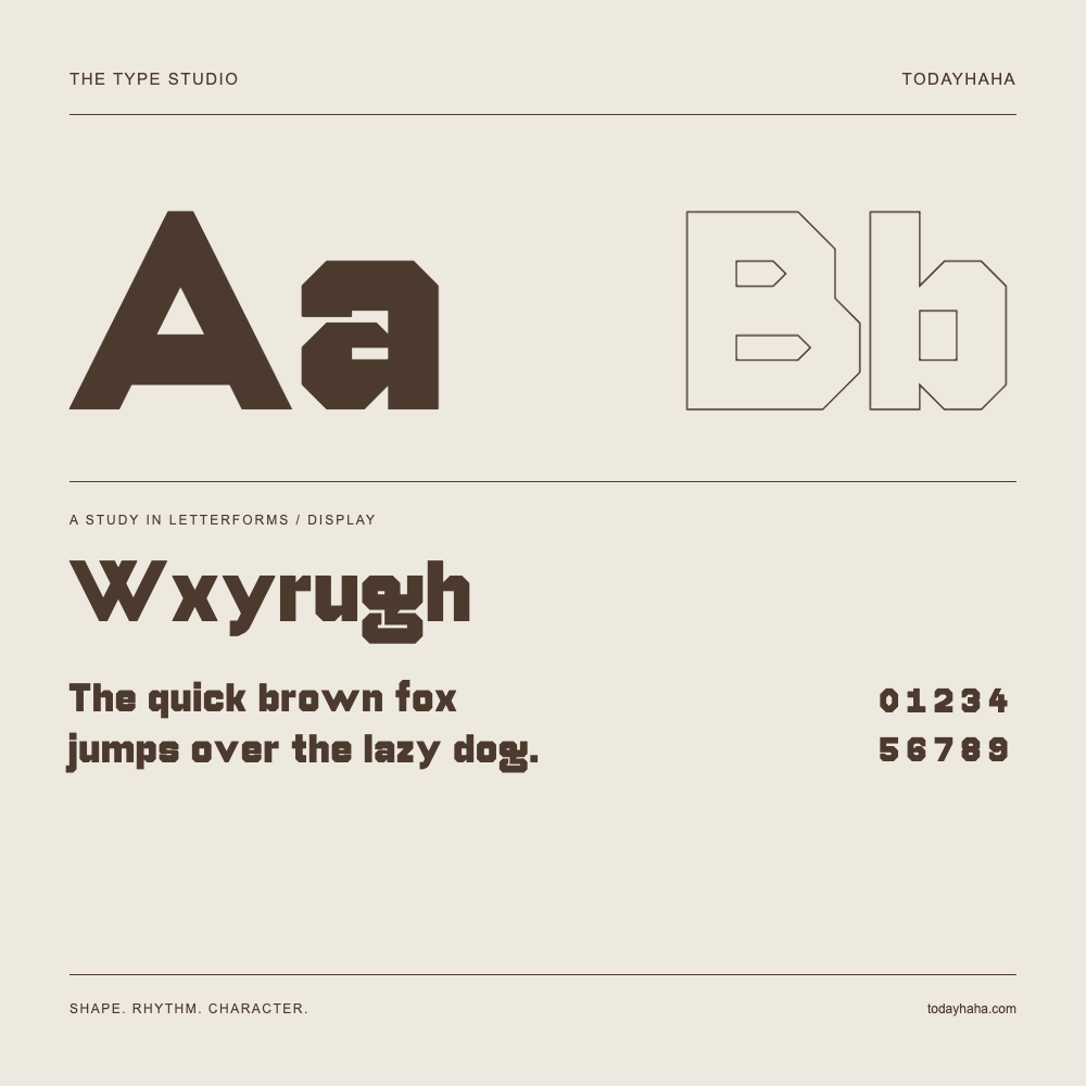 Wxyrugh — Estudio de letras con una frase y números
