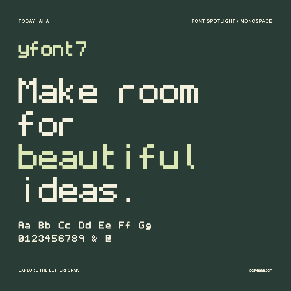 yfont7 — 字体排版海报：示例文字