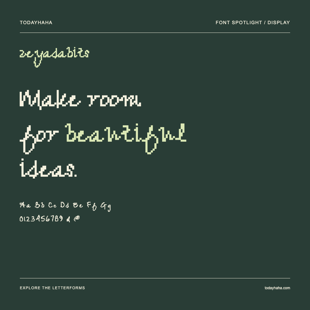 zeyadabits — Typography poster with sample text